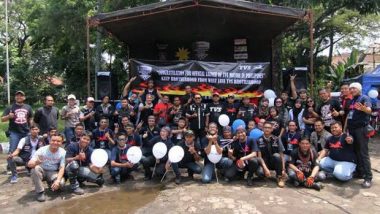 TVS Brotherhood Jawa Barat Lakukan Aksi Pungut Sampah