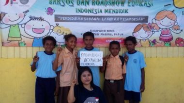 Indonesia Mendidik: Beri Bantuan Siswa Korban Banjir di Nabire