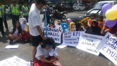 Jaringan Jurnalis Perempuan (JJP) Jawa Tengah Gelar Aksi Unjuk Rasa Peringati Hari Anak Nasional