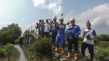 Yayasan Kanopi Indonesia: Bersama Masyarakat Pertamina LPG Tanam Mangrove di Cilacap