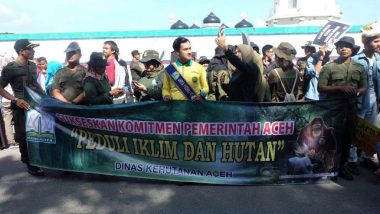 Peduli Kepunahan Satwa, Earth Hour Aceh Kembali Gelar Aksi “Global March for Elephant, Ghino, Tiger and Orangutan”