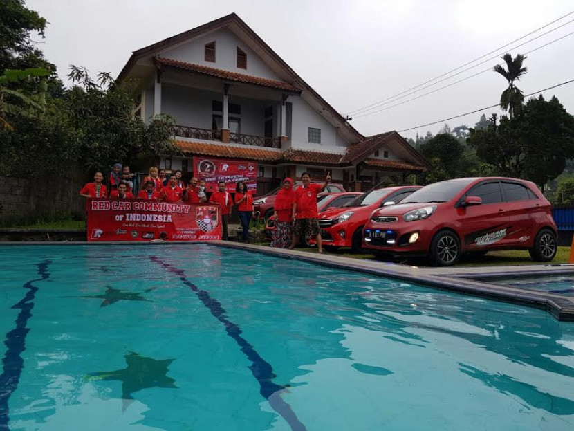 Red Car Community of Indonesia (RCCI) Bekasi Rayakan HUT ke-2 di Villa Puncak