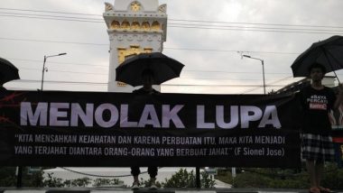Aksi Kamisan Tolak Pengangkatan Soeharto Sebagai Pahlawan Nasional