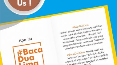Komunitas Baca Dua Lima Banda Aceh: Mengisi Power Menulis dengan Membaca