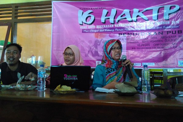 Aktivis Cirebon Kampanye 16 Hari Anti Kekerasan terhadap Perempuan