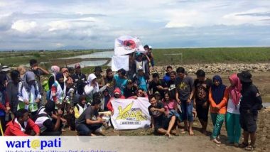 Kumpulan Anak Asli Pati (KAAP) dan Para Pemuda Peduli Pantai Utara Pati (PPUP) Tanam 500 Cemara Laut