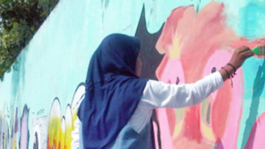 Kurangi Aksi Vandalisme, Komunitas Street Art Banjar Ekspresikan Pesan Sosial Melalui Grafiti