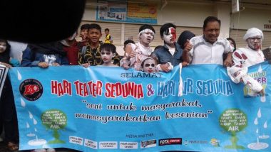 Komunitas Seni Cianjur Rayakan Hari Teater Sedunia Di Auditorium Pasar Rahayu Cipanas