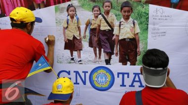 GNOTA dan Komunitas Help Morotai Indonesia Kampanyekan Aksi 1000 Buku