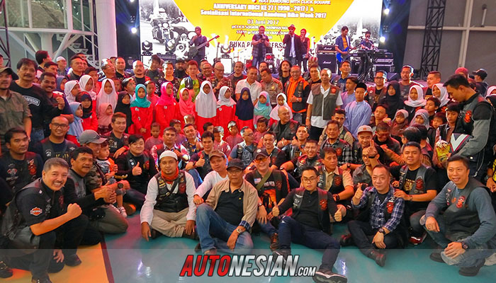 Harley Davidson Club Indonesia Bandung Gelar Buka Bersama dengan Anak Yatim Piatu