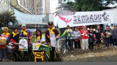 Komunitas Sepeda Sehat Warga Depok (SERDADU) Lakukan Aksi Berbagi Takjil