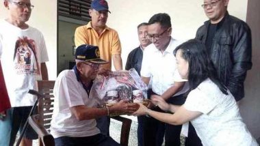 Rayakan Kemerdekaan RI, Komunitas Honda Berbagi Bersama Veteran di Tabanan