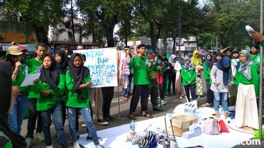 Sejumlah Pegiat Komunitas Lingkungan di Solo Kampanyekan Indonesia Bebas Sampah 2020