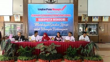 Komunitas Lingkar Pena Wonogiri Adakan Seminar Nasional Gerakan Literasi