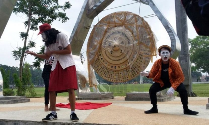 World Mime Day, Komunitas Purworejomime Kampanye Hentikan Kekerasan Pada Anak