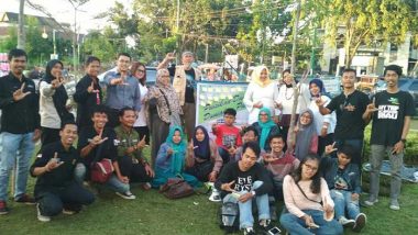 Aksi Komunitas Borneo Kenalkan Budaya Kalimantan di CFD Thamrin