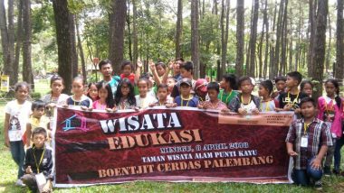 Komunitas Boentjit Cerdas Adakan Kelas Edukasi Di Hutan Wisata Punti Kayu Palembang