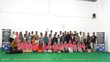 Komunitas Berbagi (KOMBI) Lampung Gelar Buka Bersama Ratusan Santri & Guru TPA