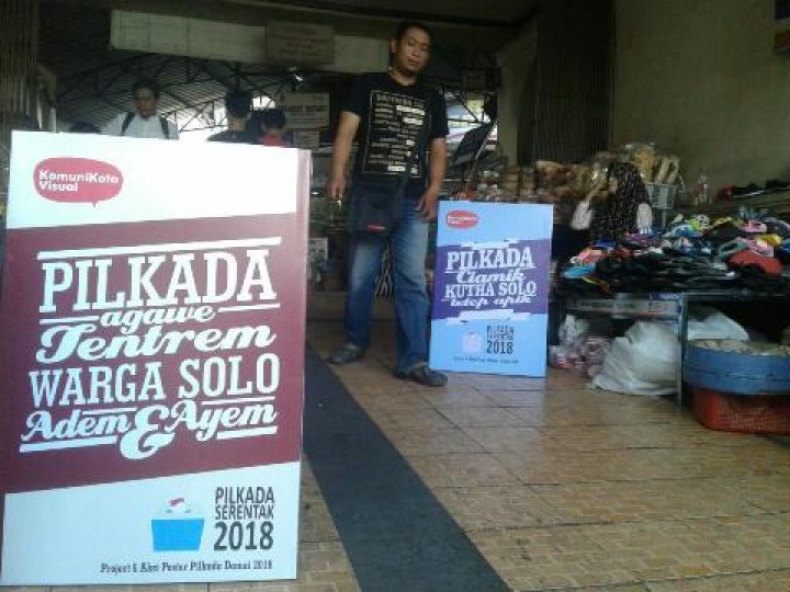Jelang Pilkada 2018, Komunitas Komunikotavisual Solo Sosialisasi Pilkada Damai