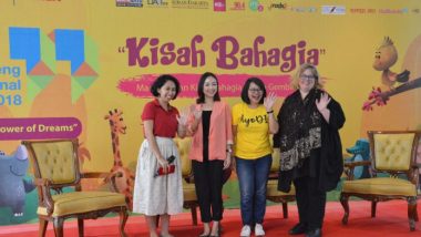 Ayo Dongeng Indonesia berbagi “Kisah Bahagia” dalam acara Festival Dongeng Internasional Indonesia 2018