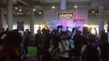 Komunitas Inline Skate Ramaikan Jakarta Night Ride