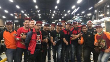 100 Anggota Komunitas Honda PCX Sambangi Pabrik Ban Corsa