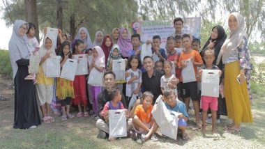 Komunitas Gabook Belajar Bersama Anak di Kembang Tanjong Pidie