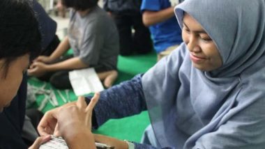 Berbagi Cinta, Melukis Tawa di YPAC Malang, Komunitas Omah Kincir dan Rumah Inspiratif Peduli Sosial