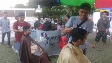 Komunitas Barberman Gelar Cukur Bersama, Hasil Kegiatan untuk Musholla
