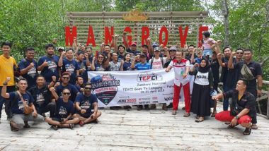 Komunitas TEVCI Tanam 500 Bibit Mangrove di Pulau Pahawang, Lampung