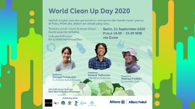 Allianz Indonesia berpartisipasi dalam World Clean Up Day 2020 bersama Komunitas Kemangteer