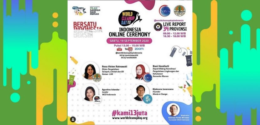 World Cleanup Day Gandeng Kementerian RI Dalam Indonesia Online Ceremony di 34 Provinsi