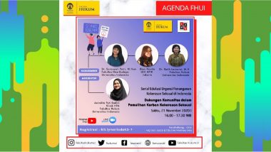 Serial Edukasi Urgensi Penanganan Kekerasan Seksual di Indonesia: Dukungan Komunitas dalam Pemulihan Korban Kekerasan Seksual