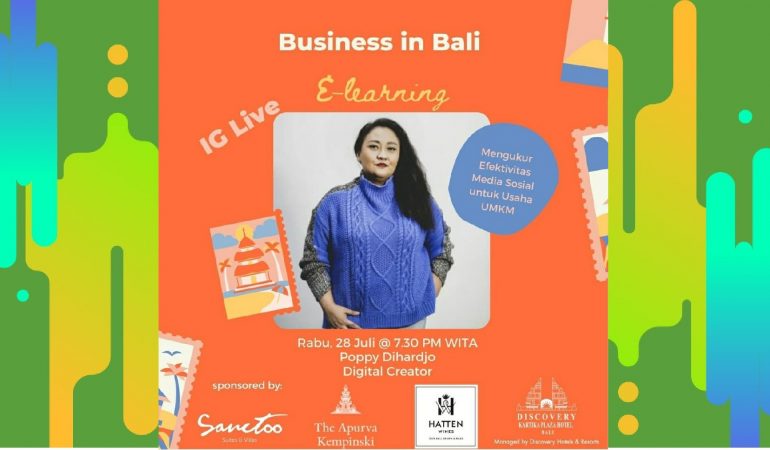 E-Learning Bali in Your Hands bersama Poppy Dihardjo (Founder Perempuan Tanpa Stigma & Content Creator)