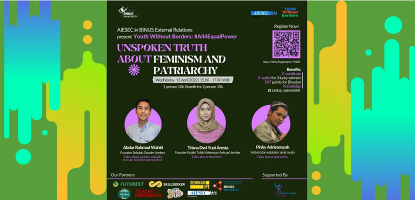 AIESEC in BINUS : Youth Without Borders “Unspoken Truth About Feminism and Patriarchy”