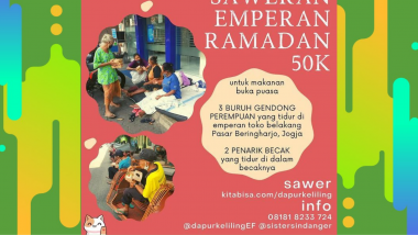 Komunitas Dapur Keliling : Saweran Emperan Ramadan 50k