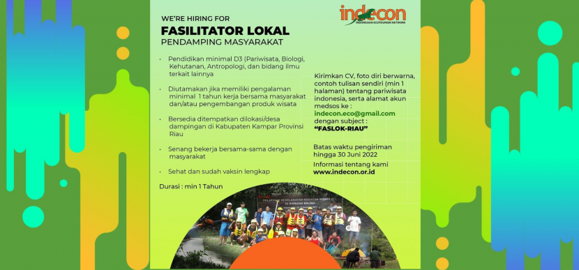 Indonesia Ecotourism Network : “We’re Hiring For Fasilitator Lokal”