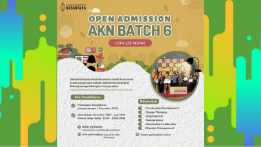 Akademi Komunitas Nusantara : OPEN ADMISSION AKN BATCH 6