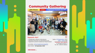 Indorelawan.org : Community Gathering Batch 12 is coming!