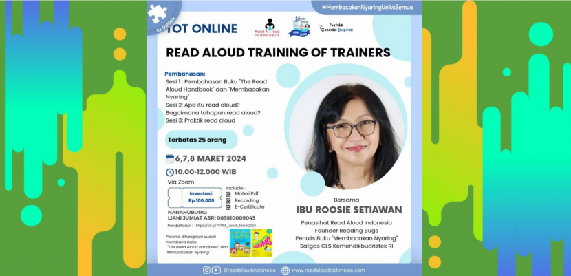 Read Aloud Indonesia : Train of Trainer Read Aloud oleh Read Aloud Jakarta Utara 2024