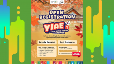Indonesian Youth Action : Now Open Registration Youth Inter-Action Exploration Goes to South Korea